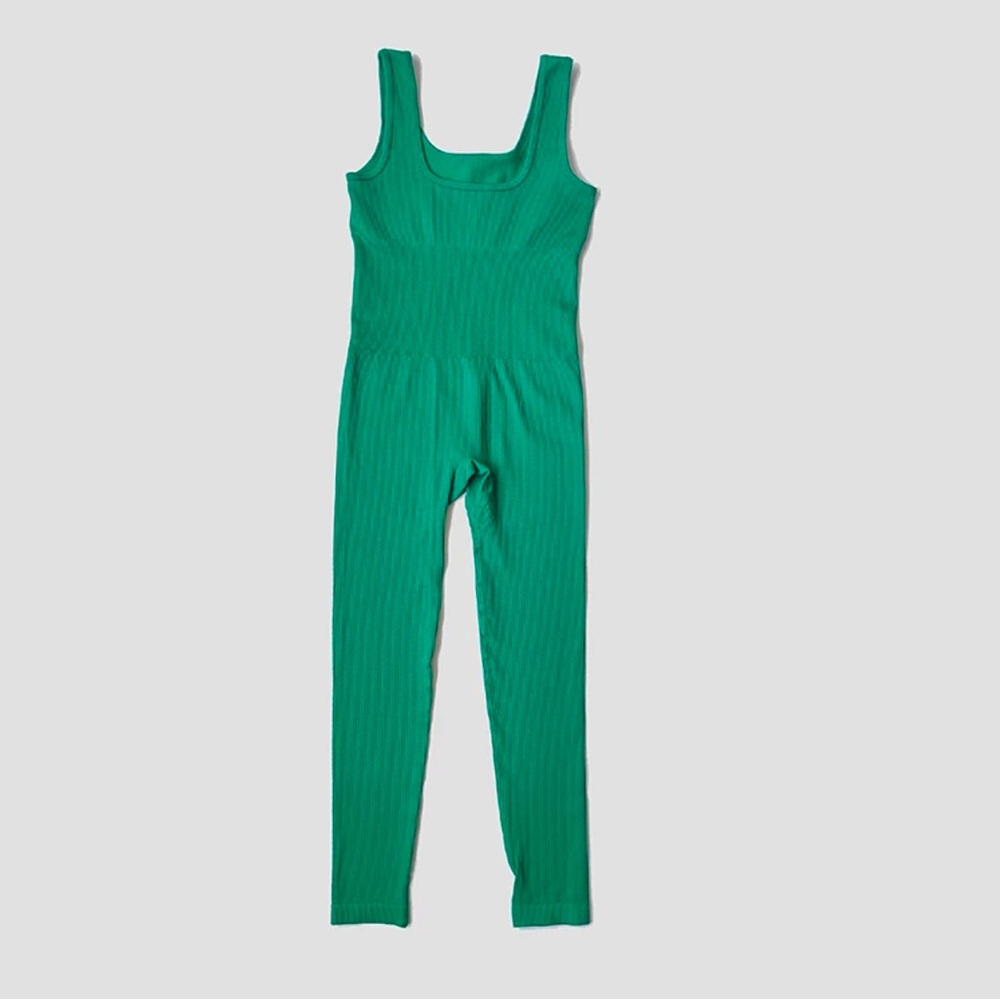 Women's Tracksuit Yoga Seamless Jumpsuit‎ Ribbed One Piece Fitness Romper